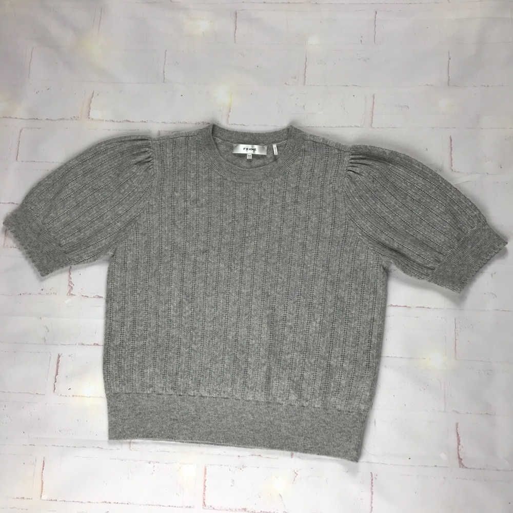 FRAME: Womens 100% Cashmere Sweater MEDIUM Grey